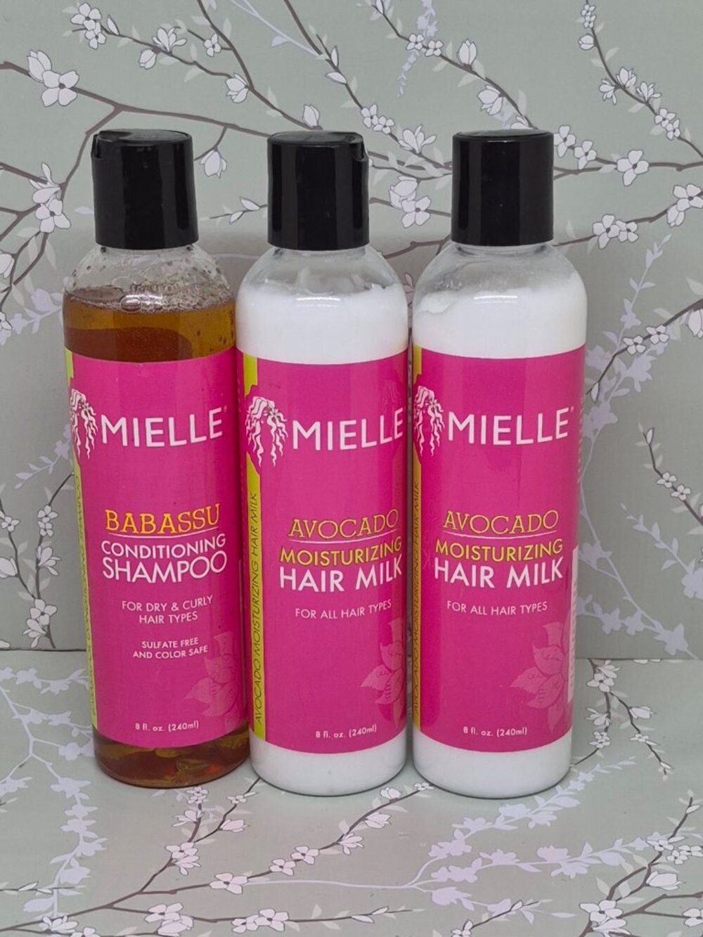 Mielle Babassu Shampoo + Avocado Hair Milk Bundle of 3